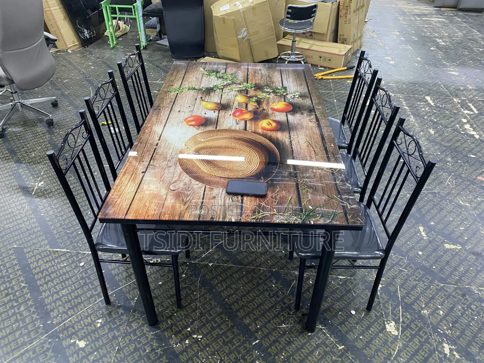 Glass Dining Table With 6 Chairs