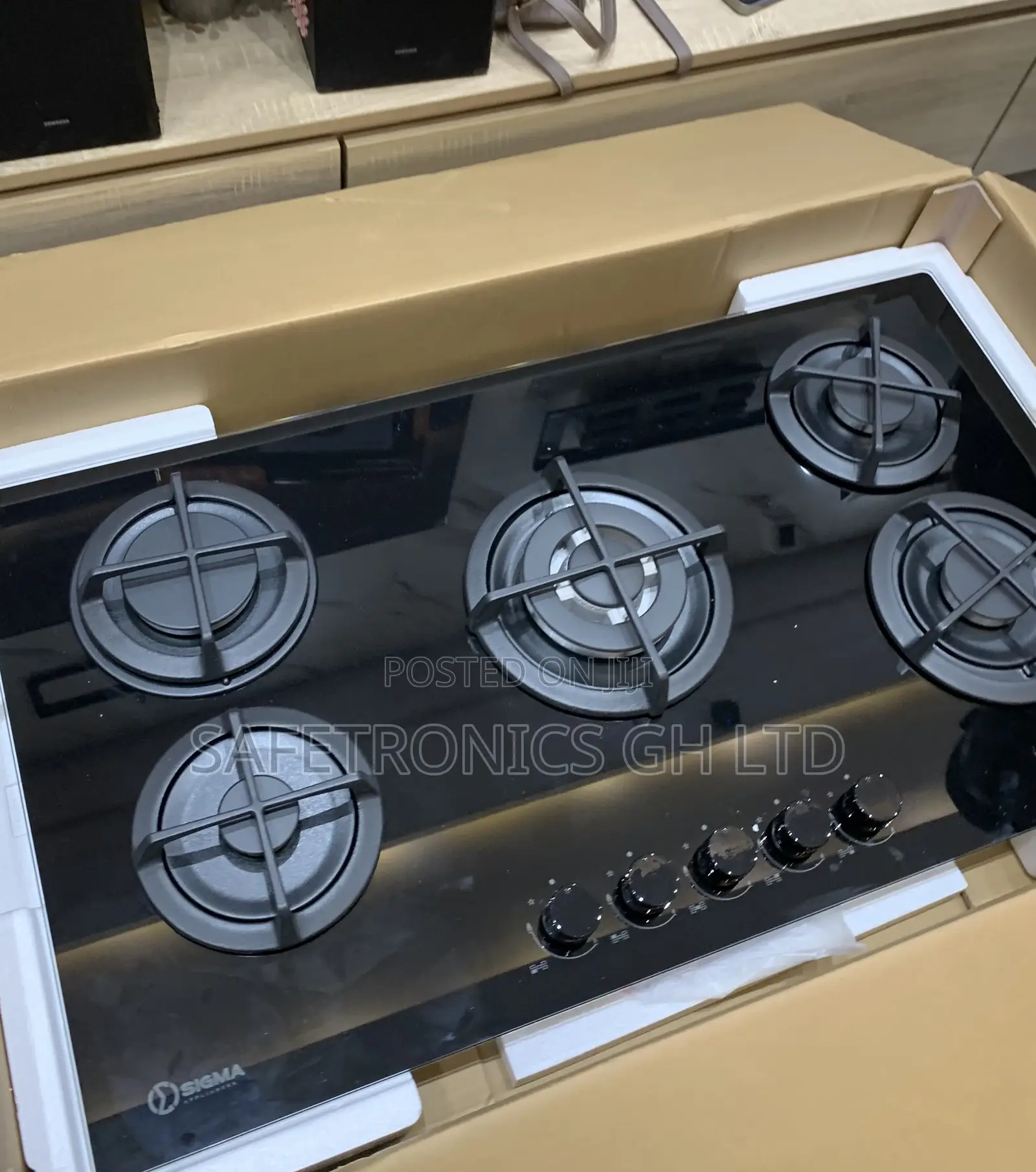 Lastest New (Sbi-Ghob-M90gq503) Black Sigma 90cm 5 Hobs Burner