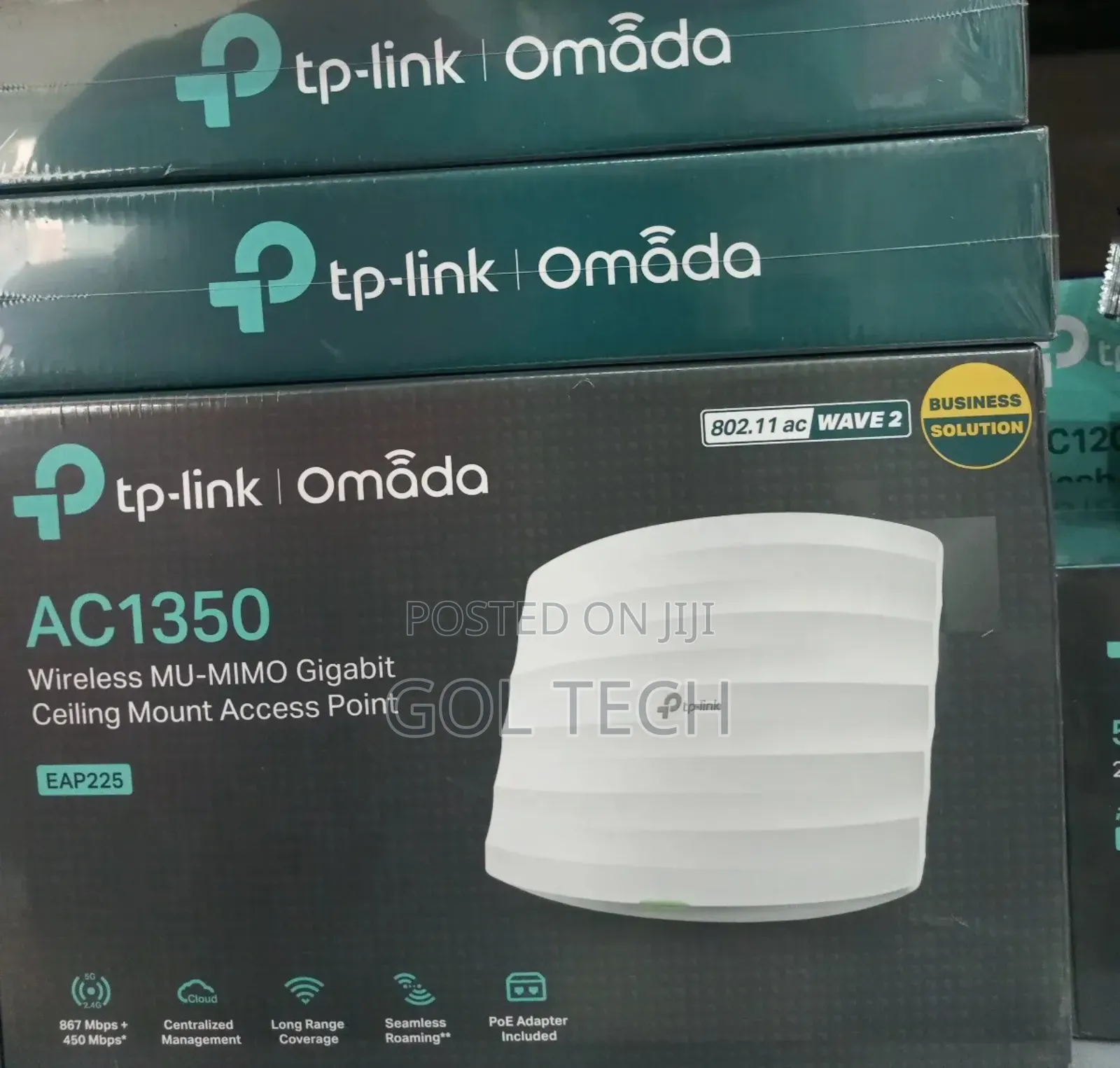 Tp -Link Omada Ac1350 Router Eap225 Wireless Mu-Mimo Gigabit Ap Indoor
