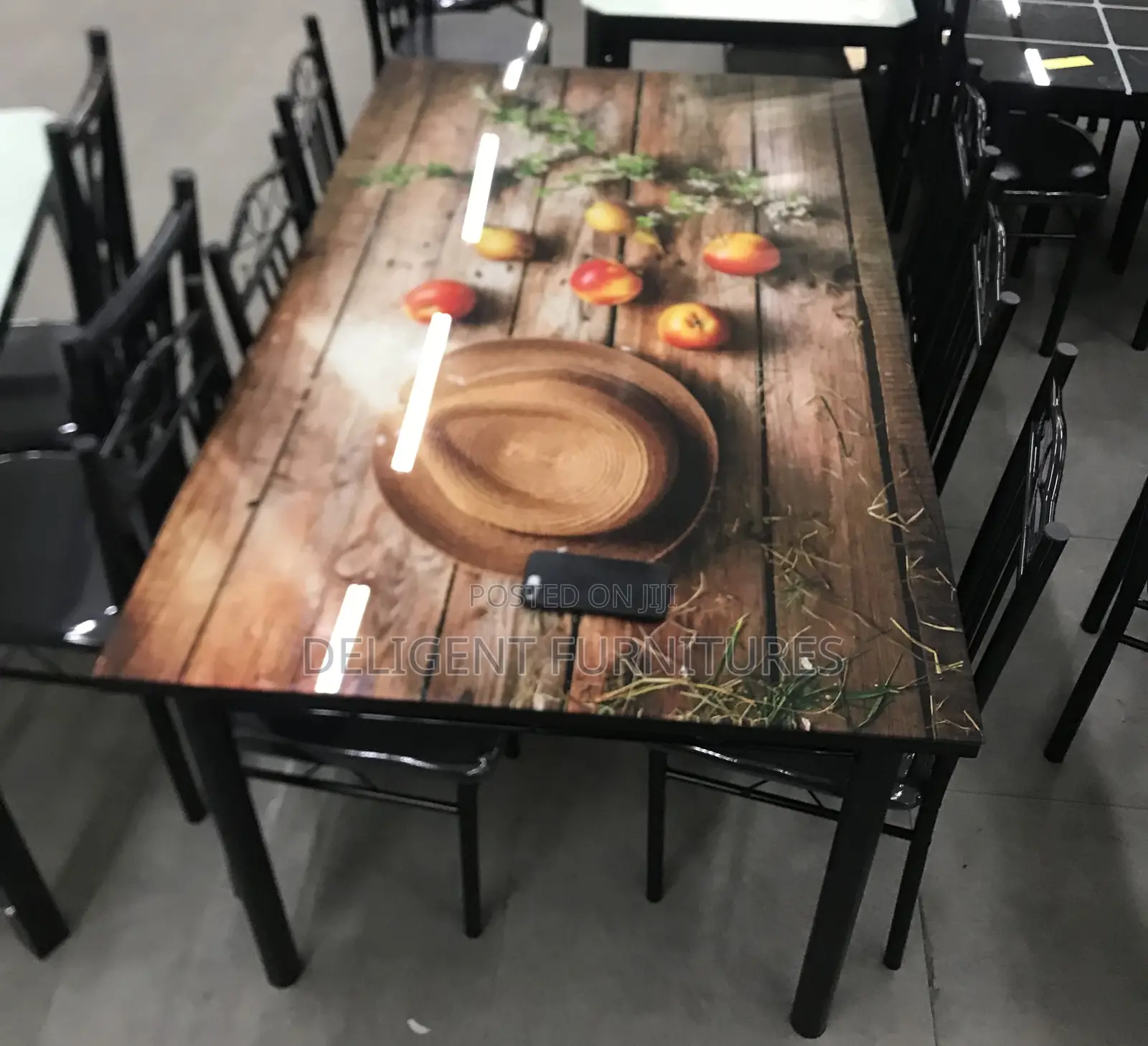 Glass Top Dining Set