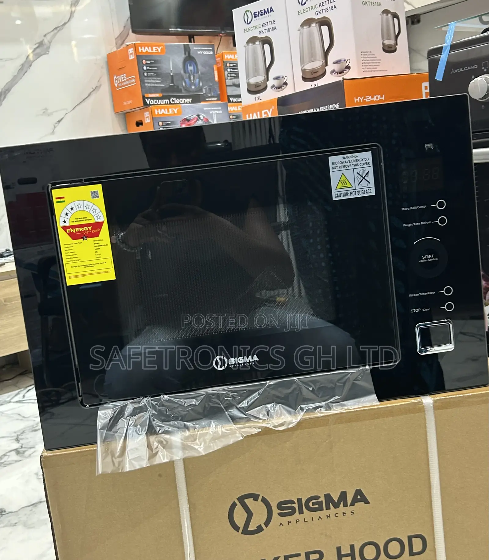 Long Lasting Sigma Black (Sig-Bimw25g-8c) Electric Black Microwave