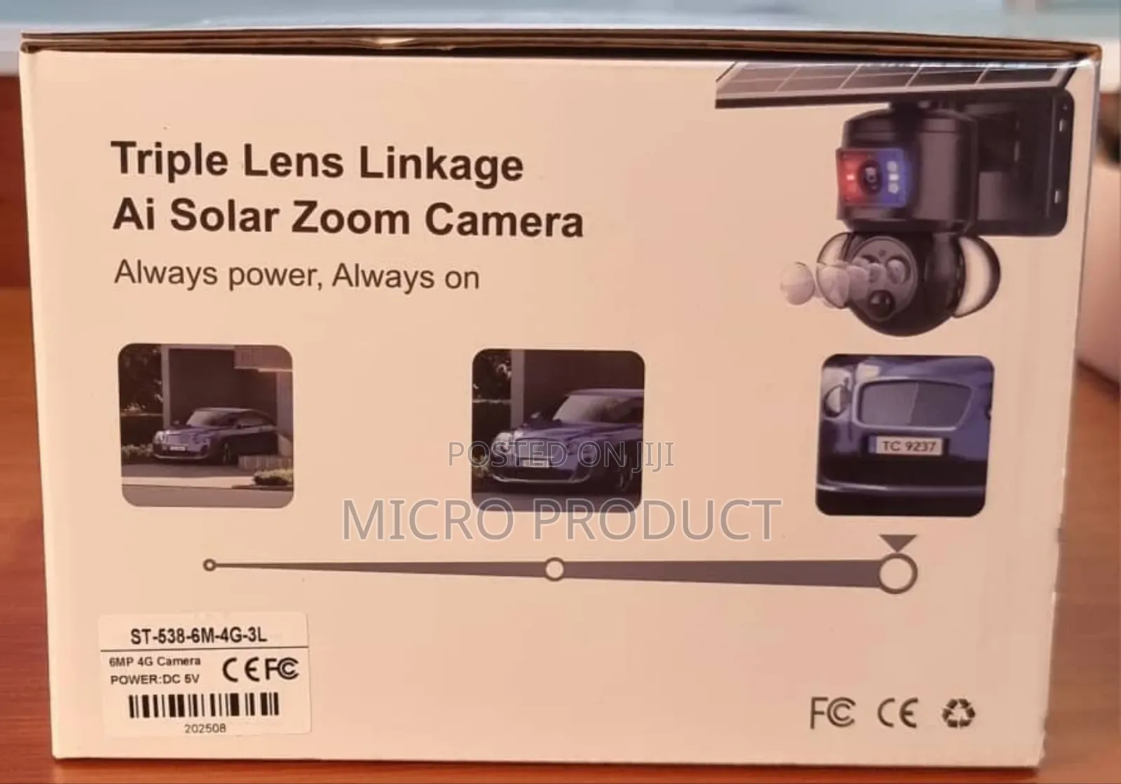 Solar Powered 6mp Dual Lens Camera