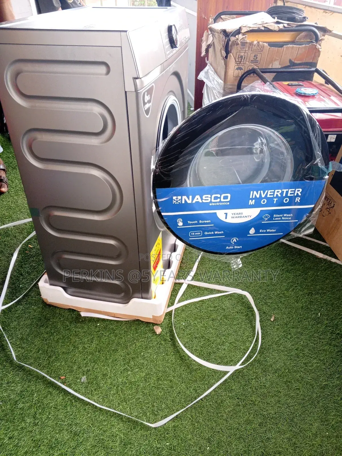 Nasco 6kg Automatic Washer Cleans Clothes Thoroughly Without Damage