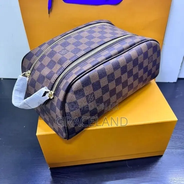 This Is Original Louis Vuitton Pure Real Leather Monogram Pouch