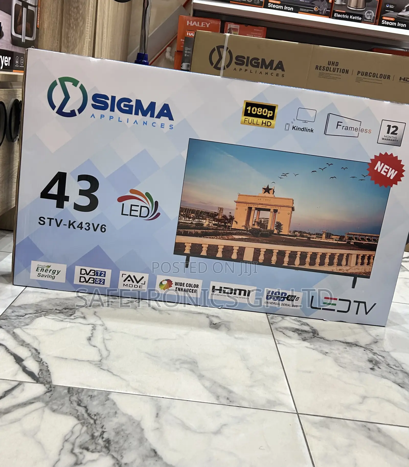 Super Original 43 Inch Led Full Hd Sigma Sig-K43v6 Tv