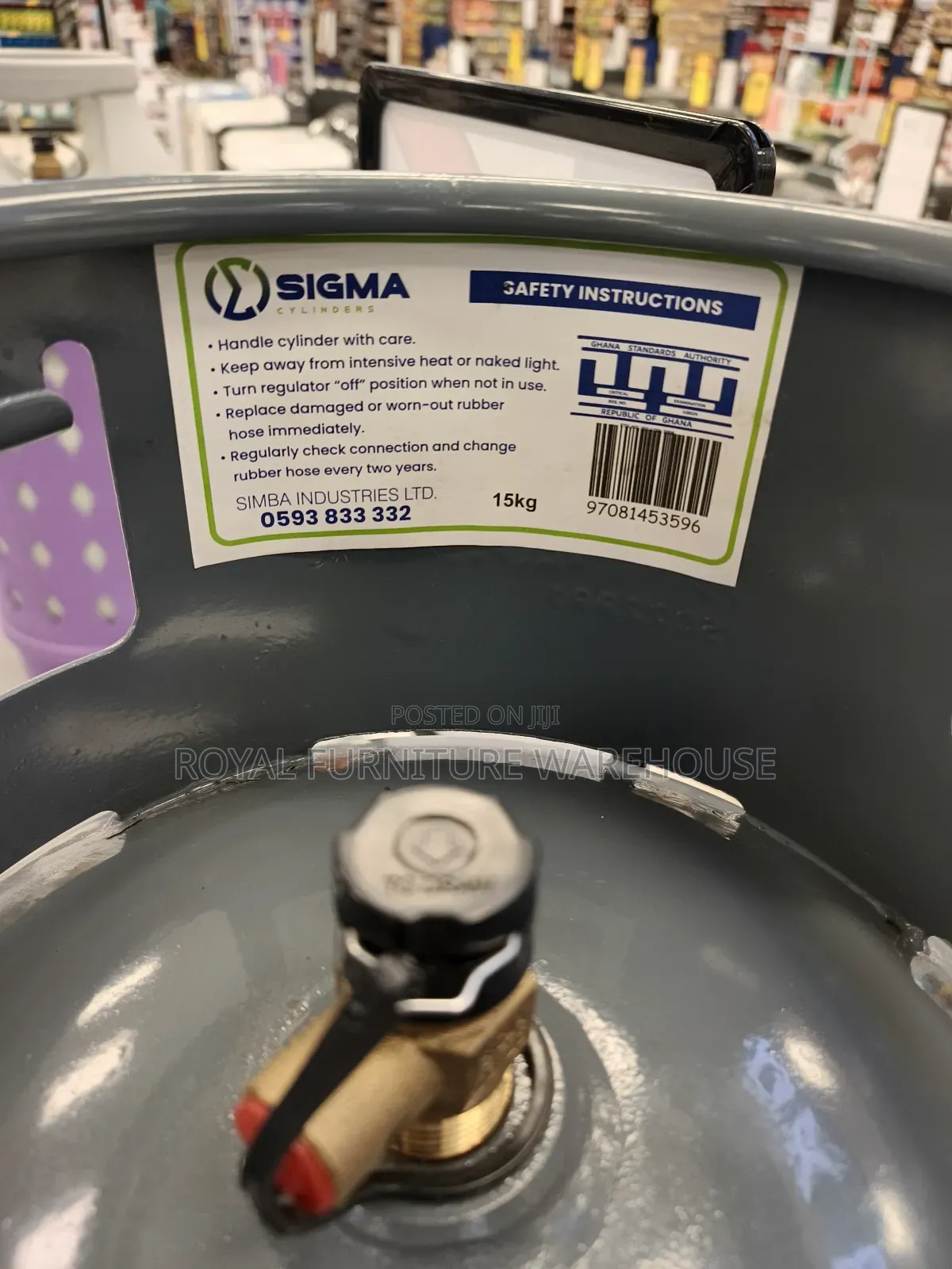 Brand New Latest Sigma Gas Cylinder 15 Kg