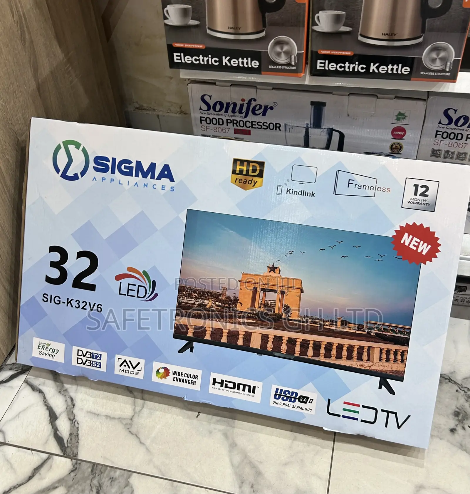 Order Sig-K32v6 Sigma 32 Inch Full Hd Led Black Clear Tv