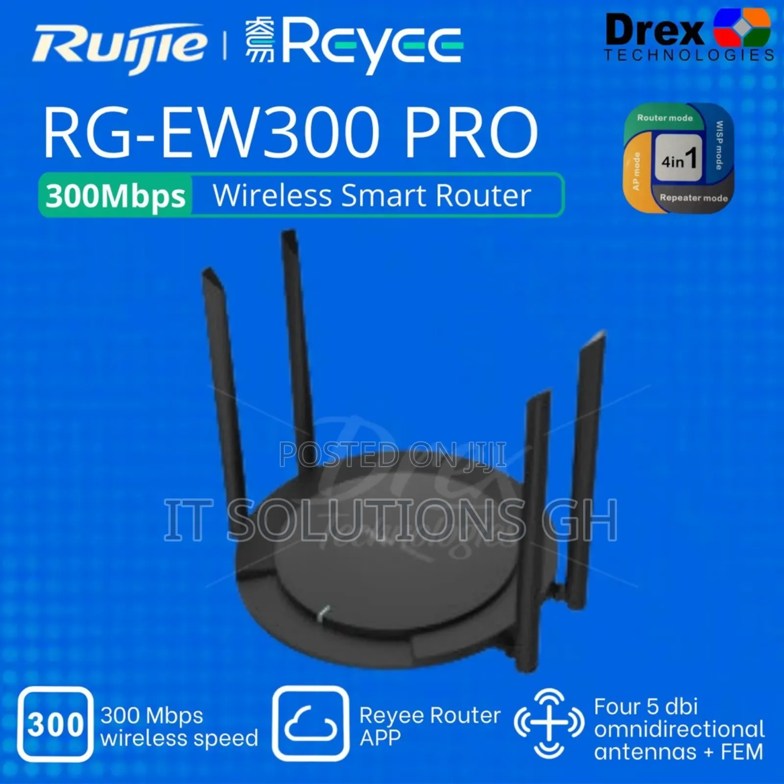 Ruijie Ew300 Pro 300mbps Wireless Smart Router