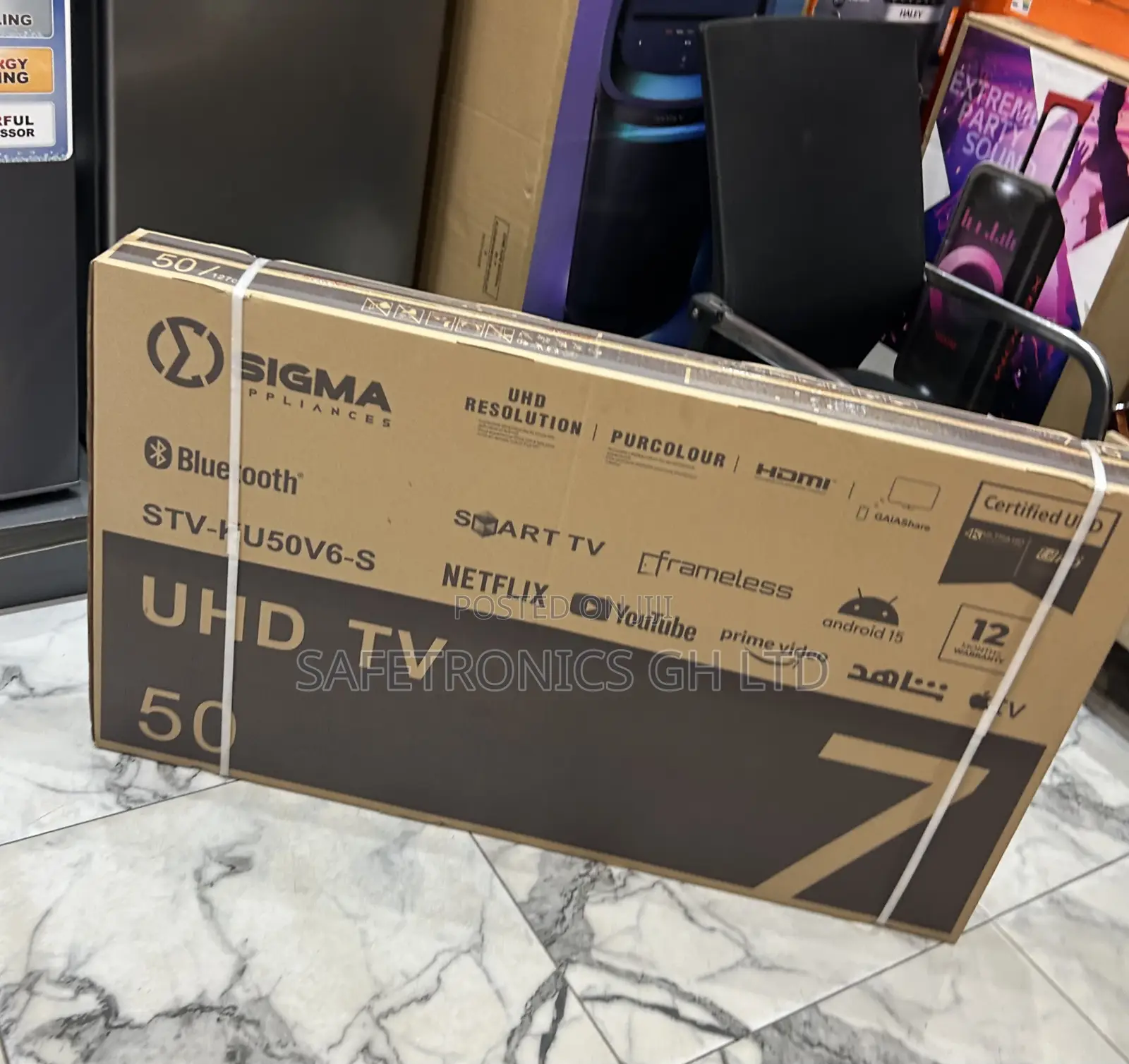 Ultra Modern New 50 Inch Sigma Ultra Uhd Led STV-Ku50v6-S Tv