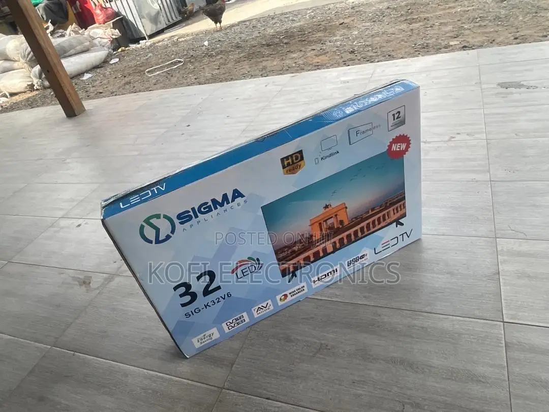 Sigma 32” Led Hd Tv Modern Look, Sharp Picture