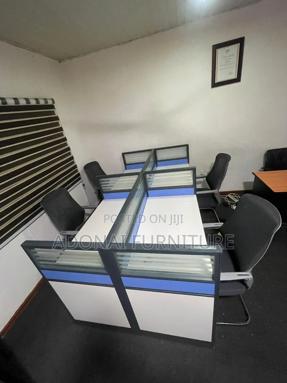Office Workstation 4 in 1 (Blue White)