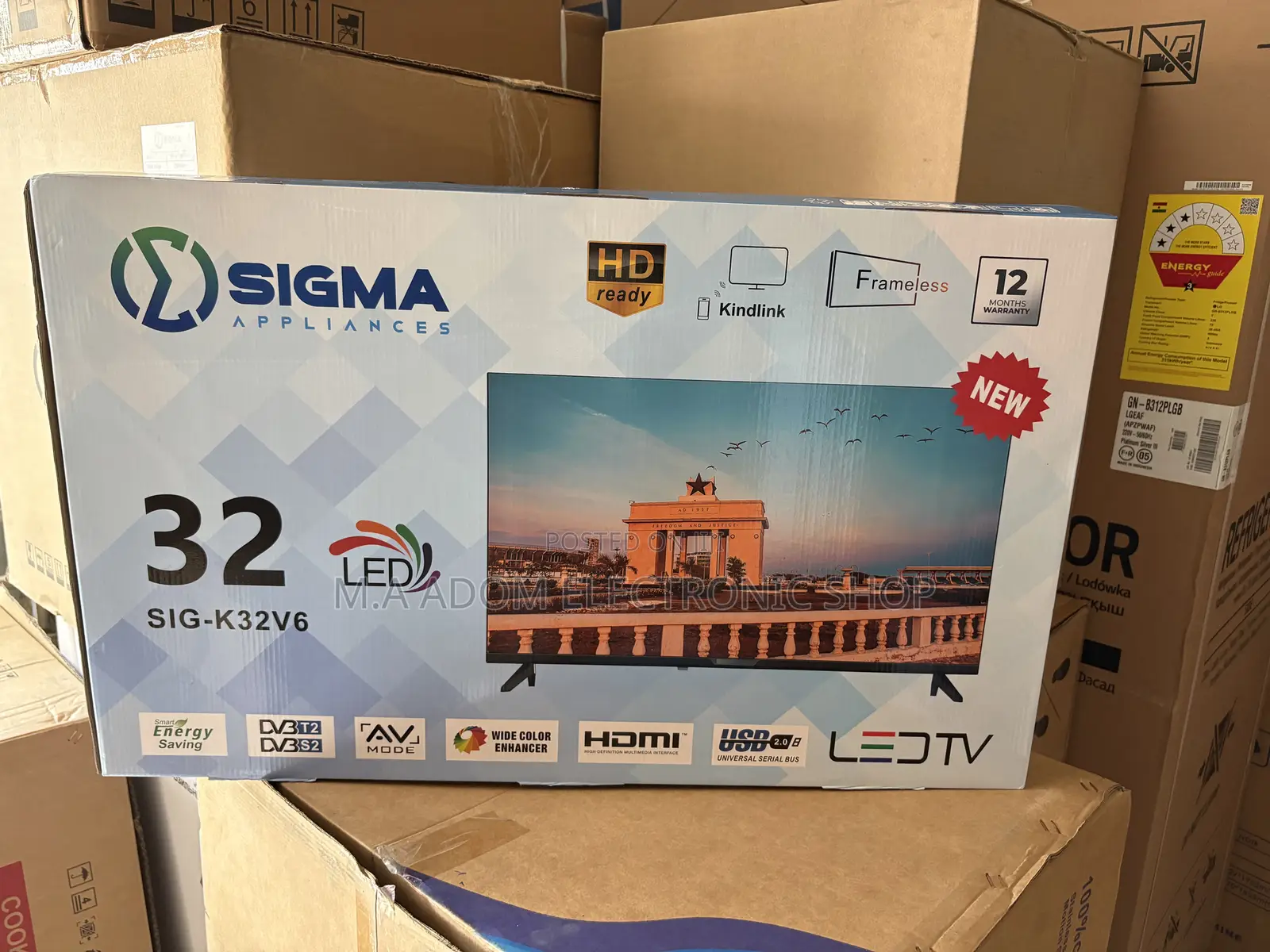 Sigma 32” Framless Led Digital Satellite Tv
