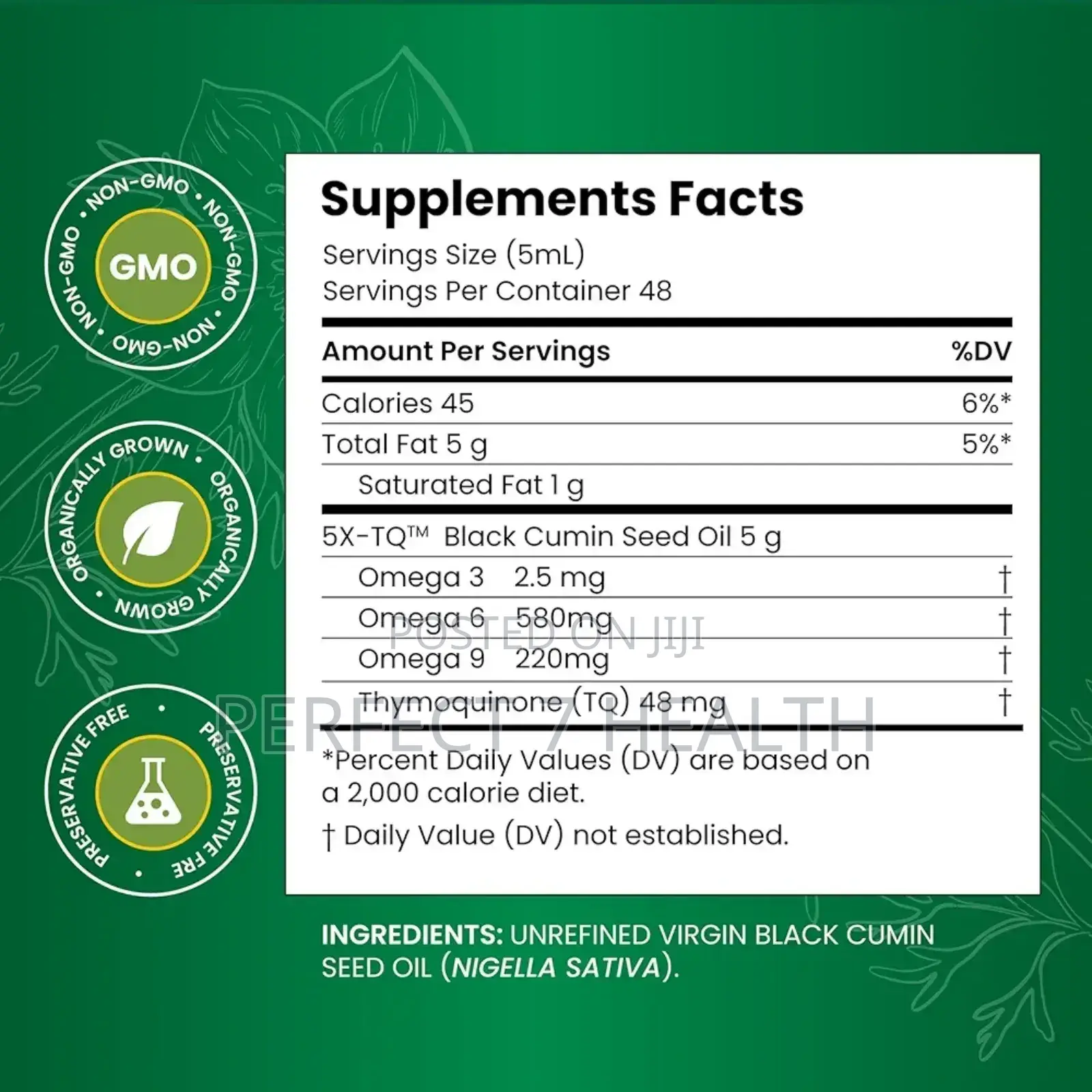 Amazing Herbs, Cold-Pressed Premium Black Seed Oil 240ml