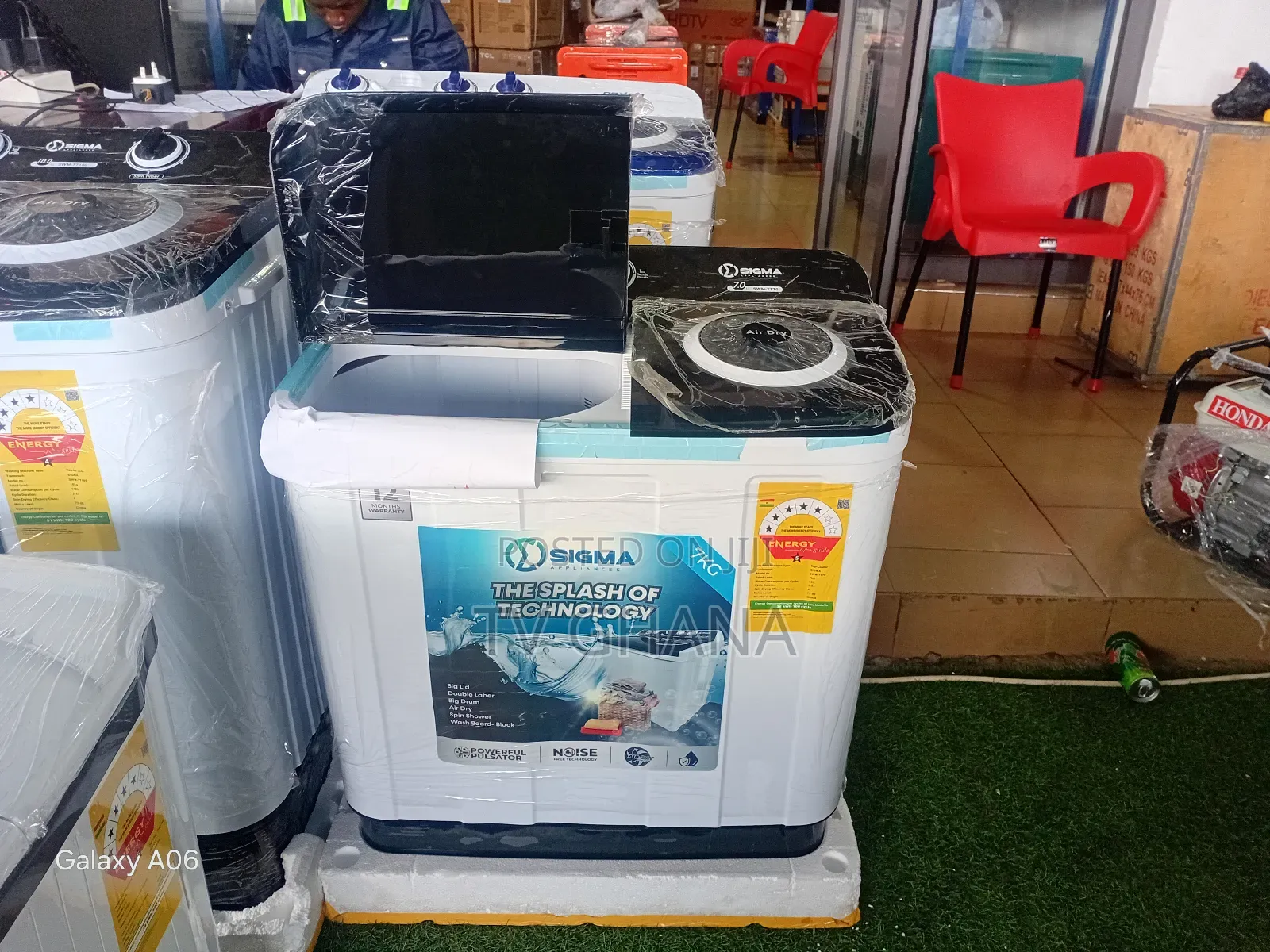 Sigma Twin Tub Semi Auto 7kg Washer – Clean More, Save More