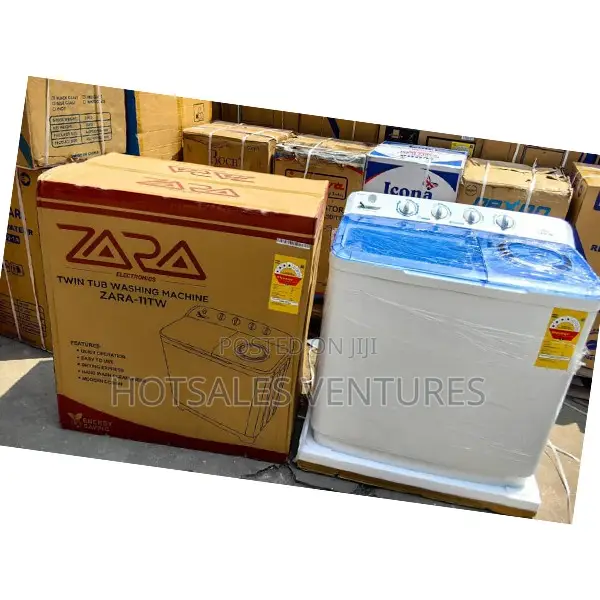 Durable Zara 11kg Semi Automatic Washing Machine