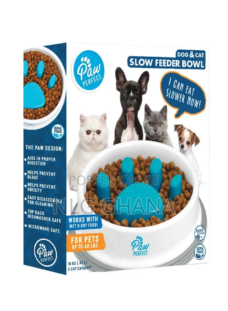 Large Capacity Dog Cat Paw Maze Design Slow Feeder. Ghx2932