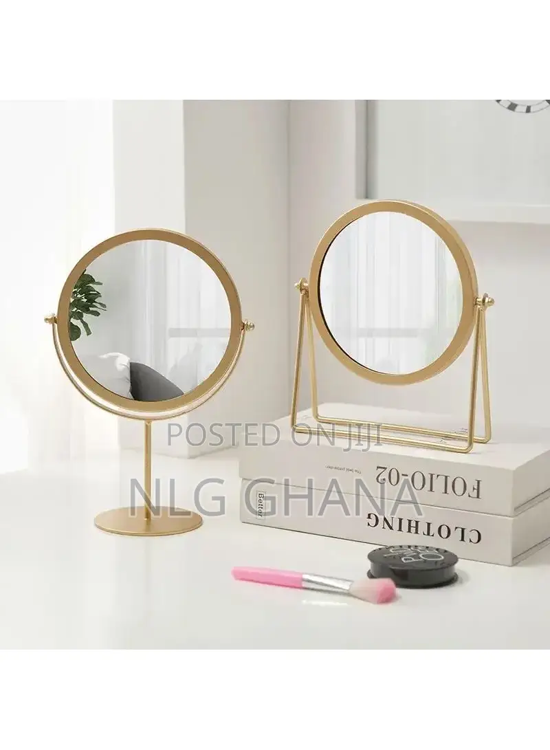 6.3inch Rotating Round Desk Makeup Mirror, Portable. Ghx5490