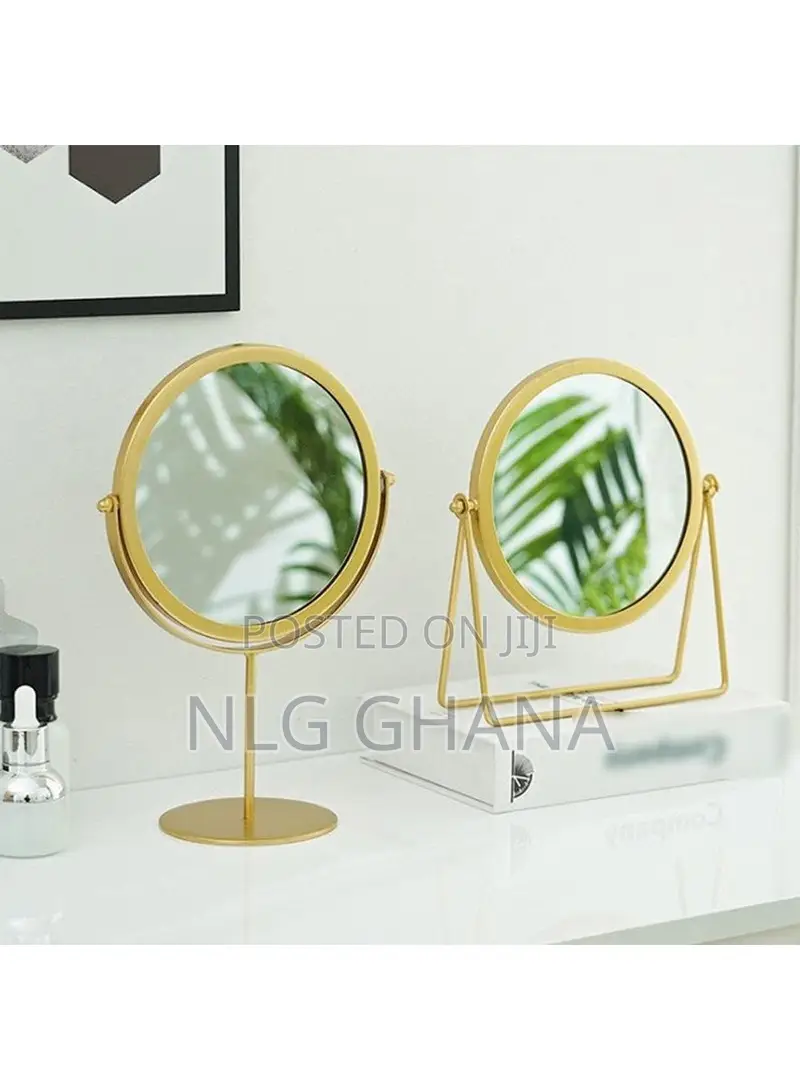 6.3inch Rotating Round Desk Makeup Mirror, Portable. Ghx5490