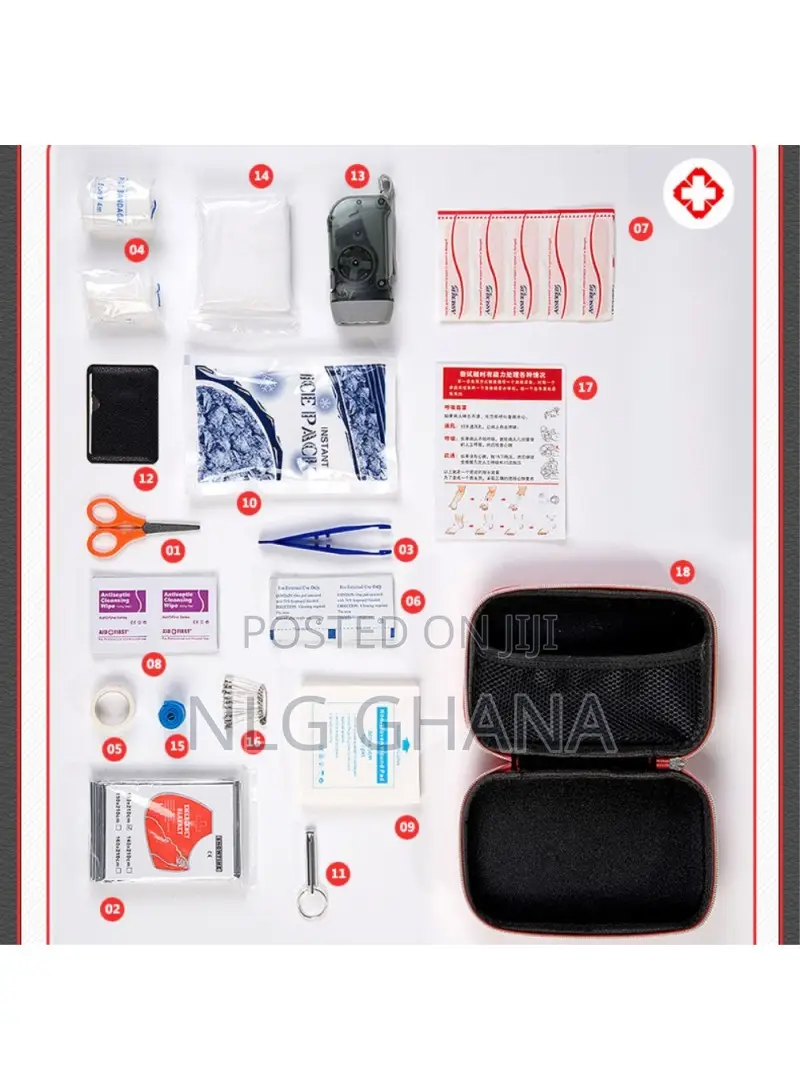 Portable First Aid Kit for Home, Car, Outdoor Camping. Tvx29429