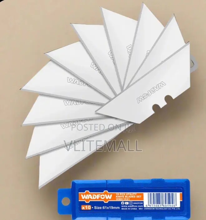 Wadfow 10 Pieces Utility Knife Blades Set - Wmk1k61