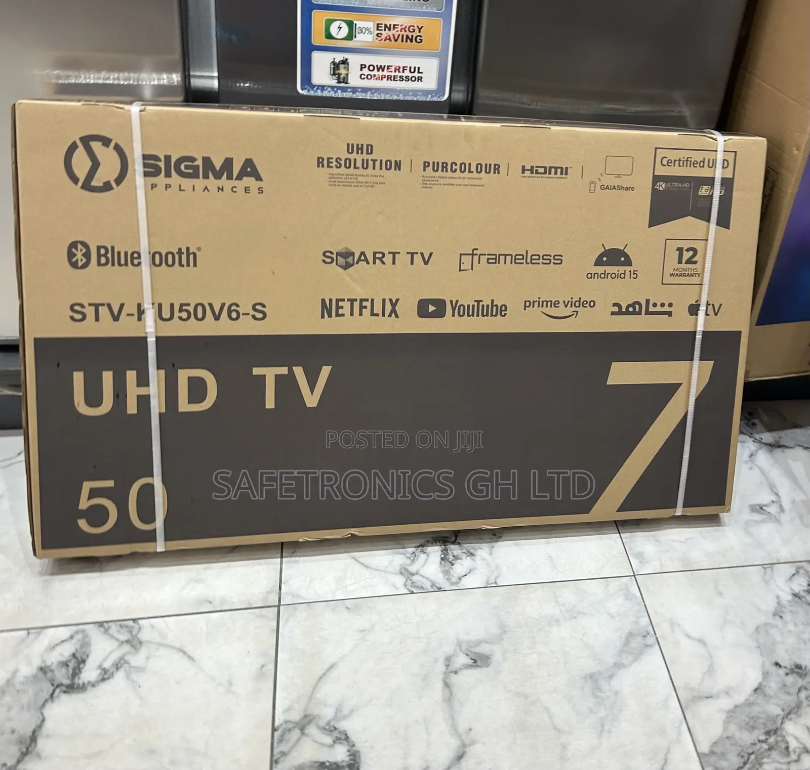 Long Lasting 50 Inch Sig-Ku50v6-S Uhd Clear Screen Led Sigma Tv