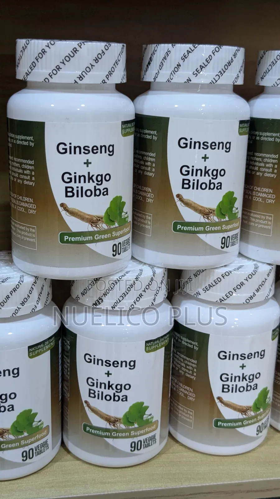 Ginseng + Ginkgo Biloba Capsules – Energy, Memory Blood Circulation
