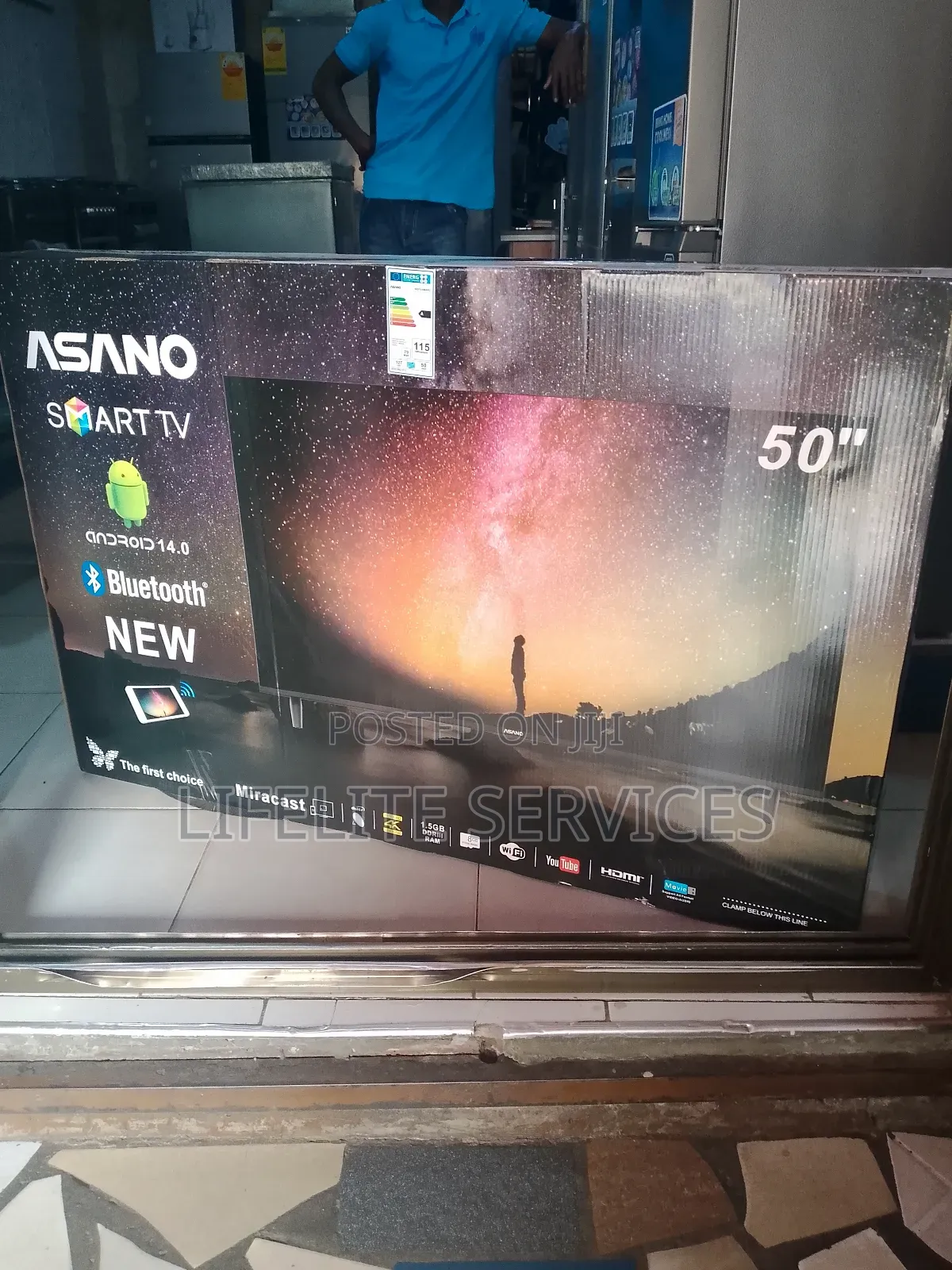 Asano 50" Smart Tv+ Bluetooth Function