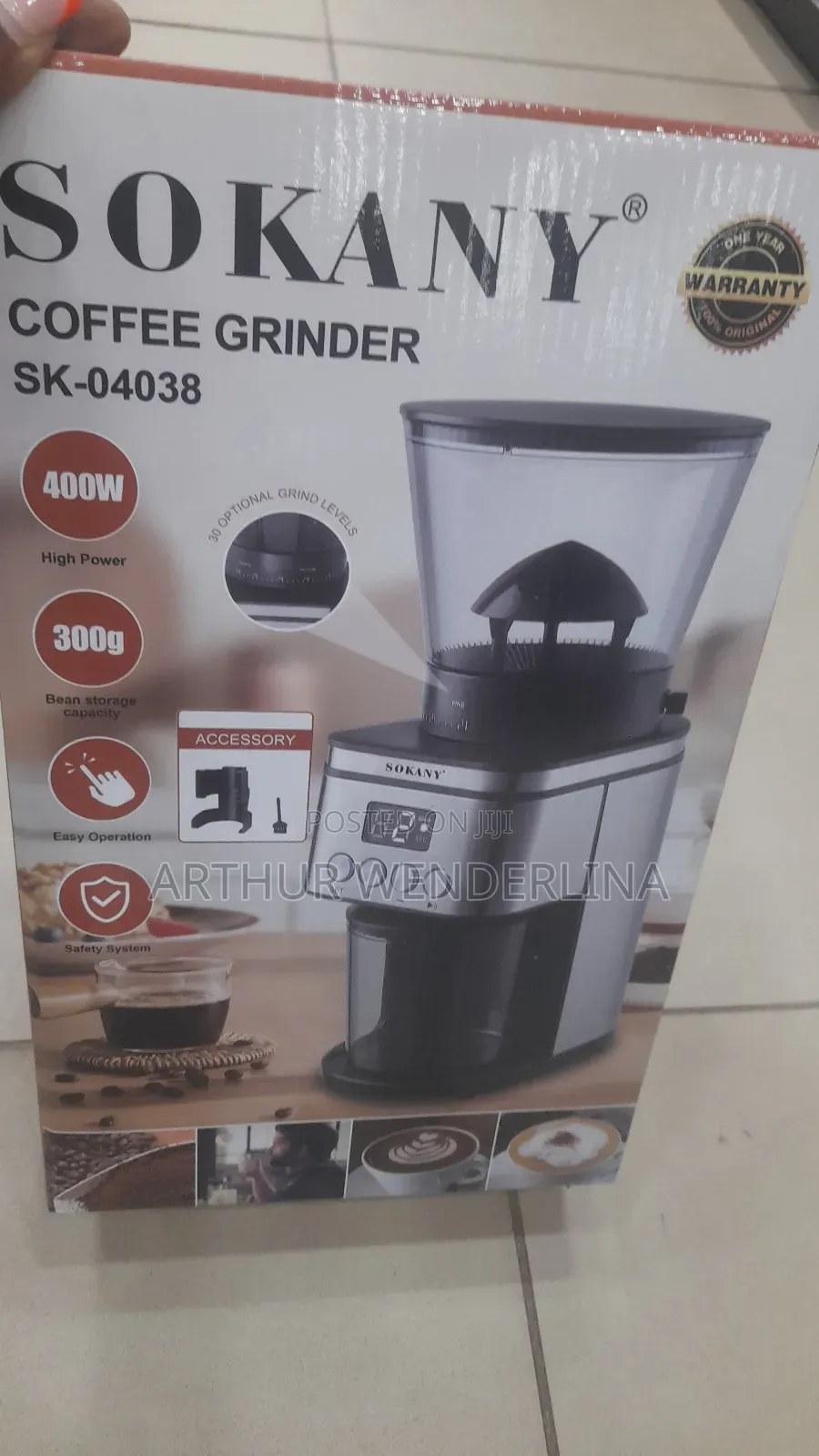 Sokany Coffee Grinder 400watt