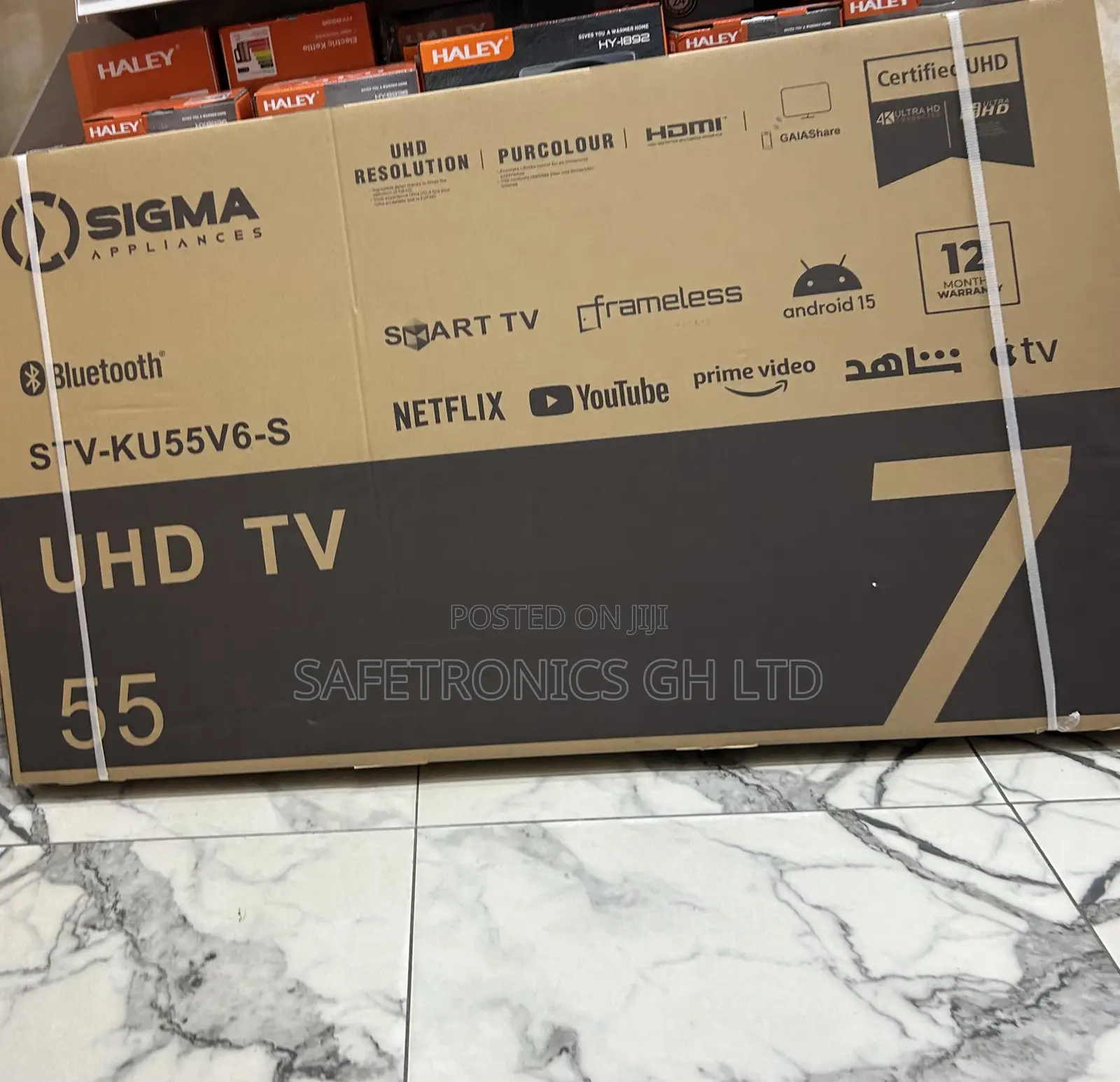 Secure Smart Led Uhd 55 Inch Ultra Sig-Ku55v6-S Sigma Tv