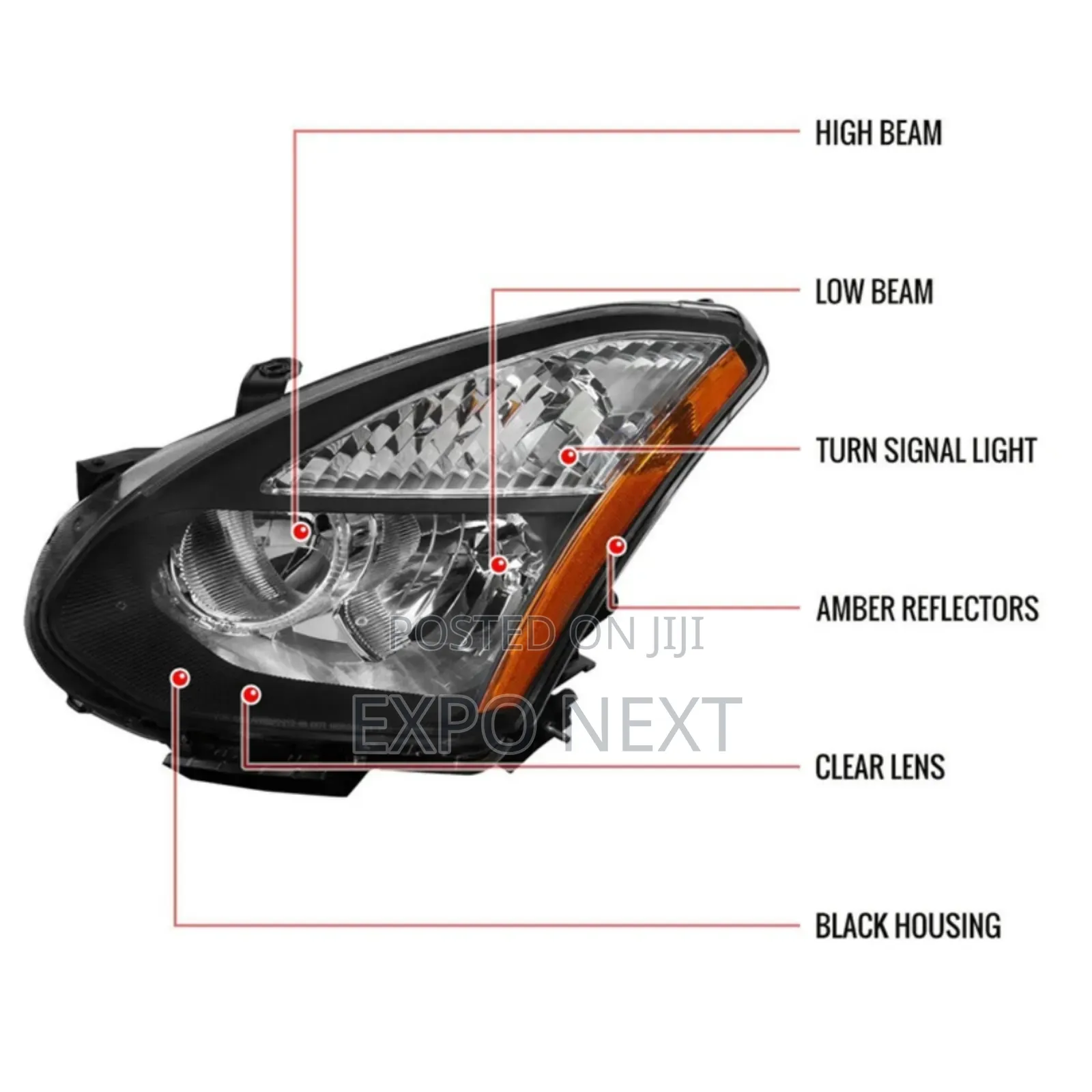 Head Lights Rogue 2008-2013 Pair