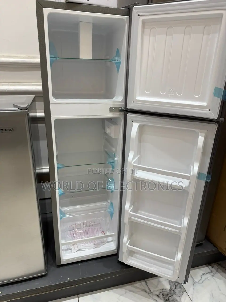 Eco-Friendly Top Mount Freezer Nasf2-13s Double Door Electric