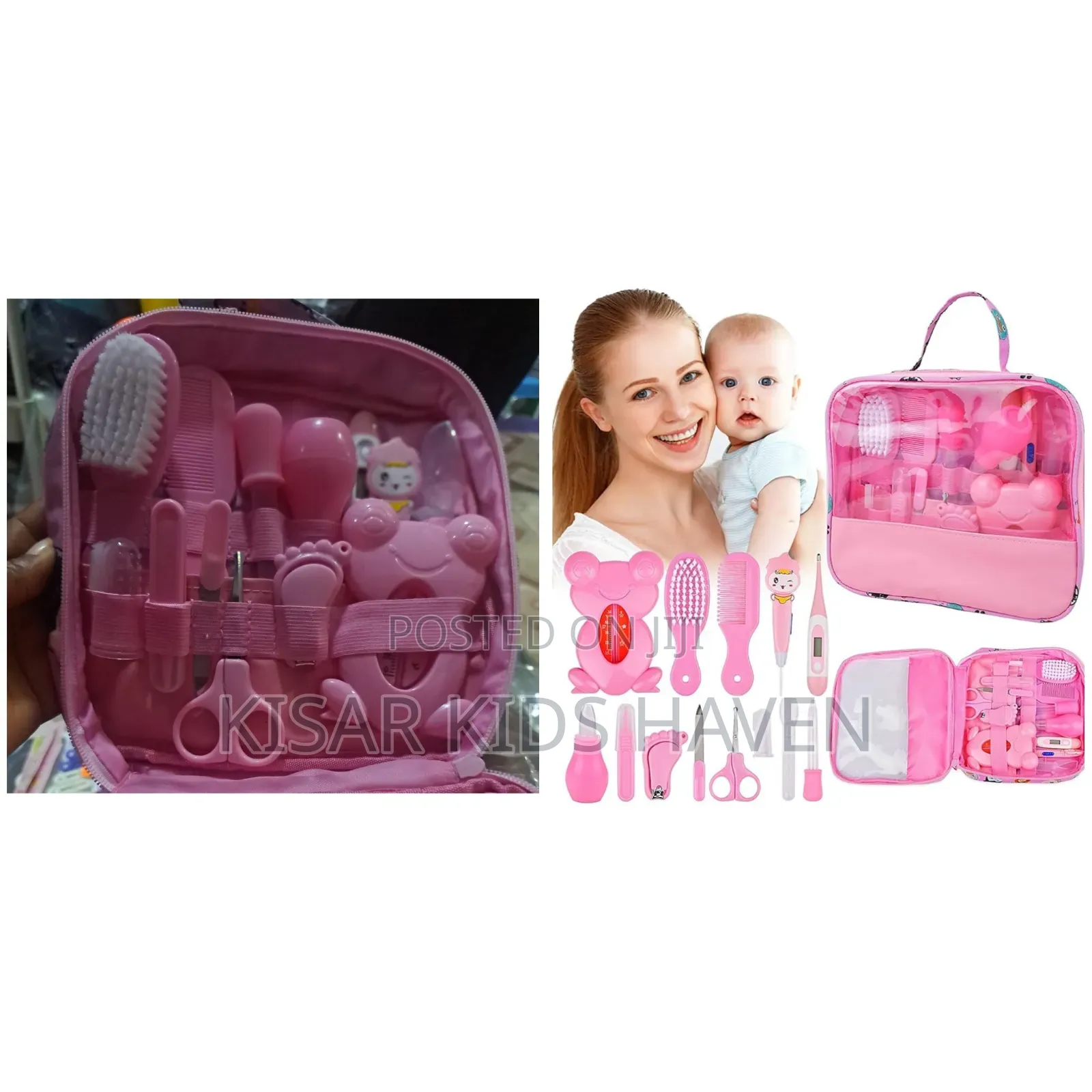 13 Pieces Baby Grooming Kits/ Care Kits Pink