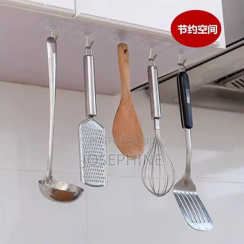 10 PCS Strong Adhesive Wall Hanging Load-Bearing Kitchen Hook