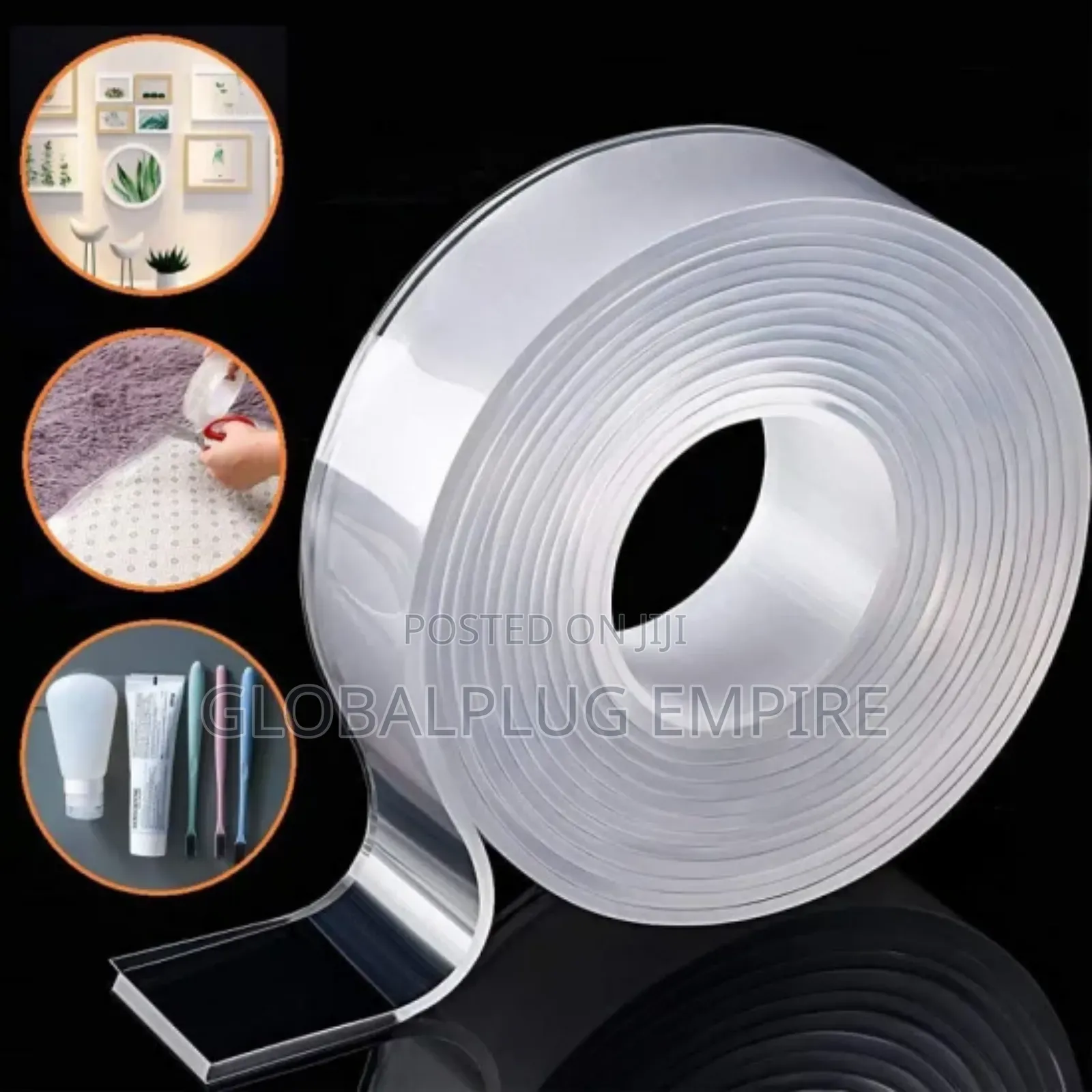 Nano Double-sided Magic Tape Strong, Reusable Transparent!