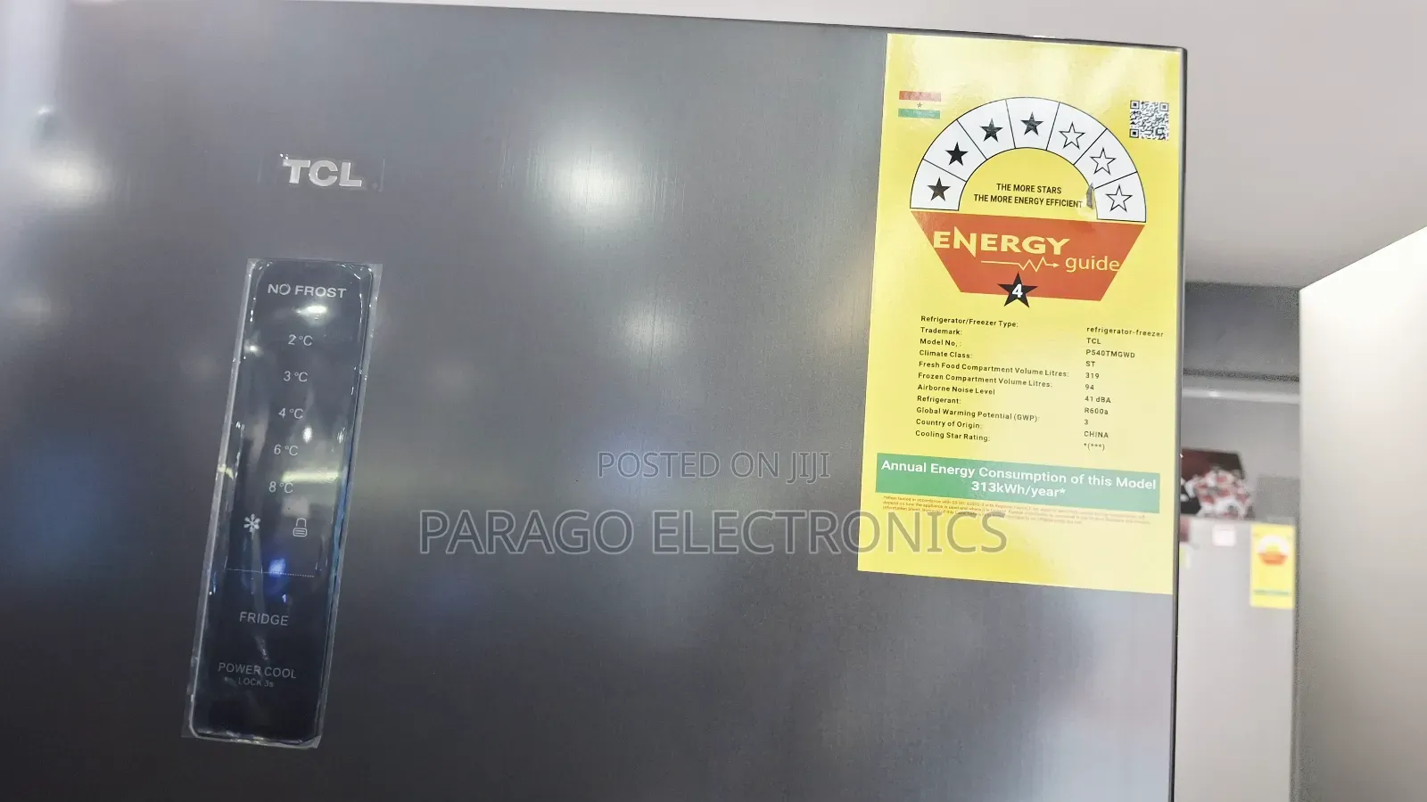 TCL 413ltrs Top Mount Refrigerator P540tmgwd