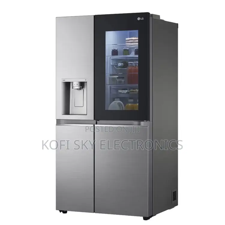Lg 688l Instaview Side by Side Refrigerator [Gc-X257csew]