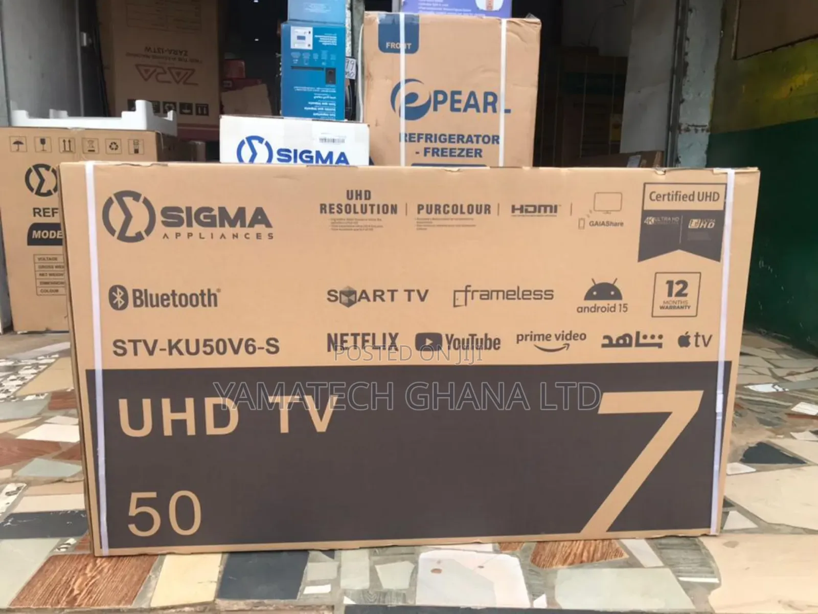 Sigma 50 Inche Smart 4k Uhd Tv With Bluetooth
