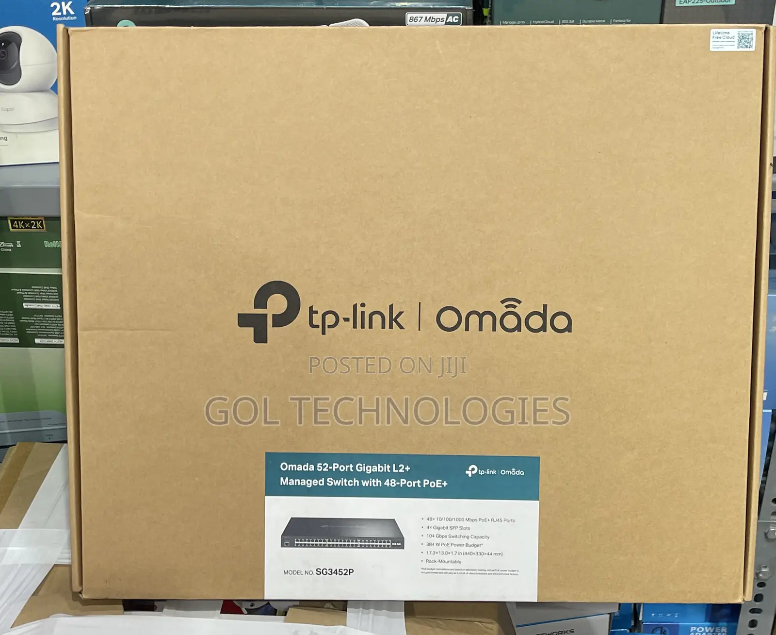 Tp Link 52 Port Gigabite L2+ Managed Switch With 48 Port Poe Omada