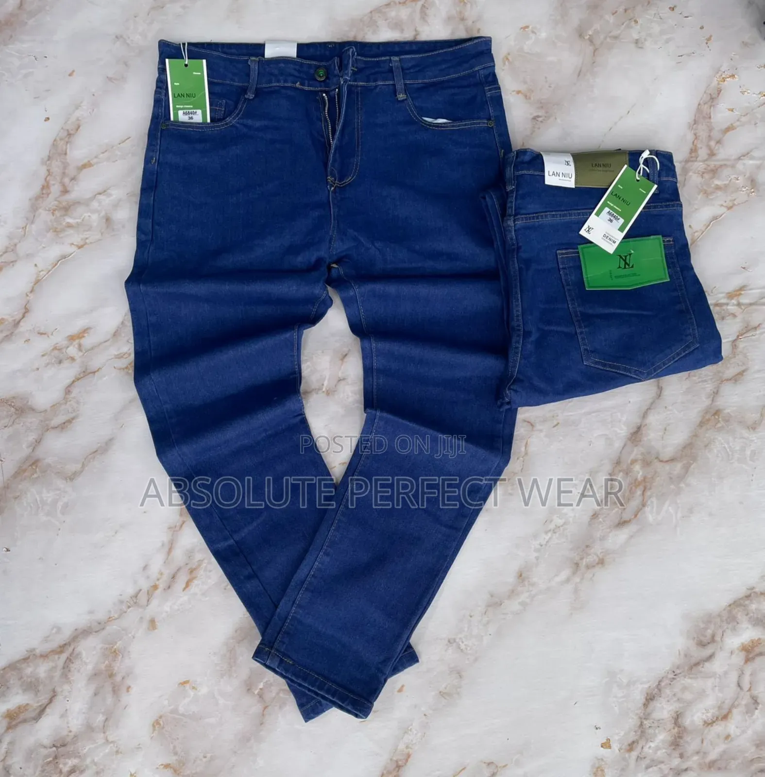 Plain Blue Jeans for Men