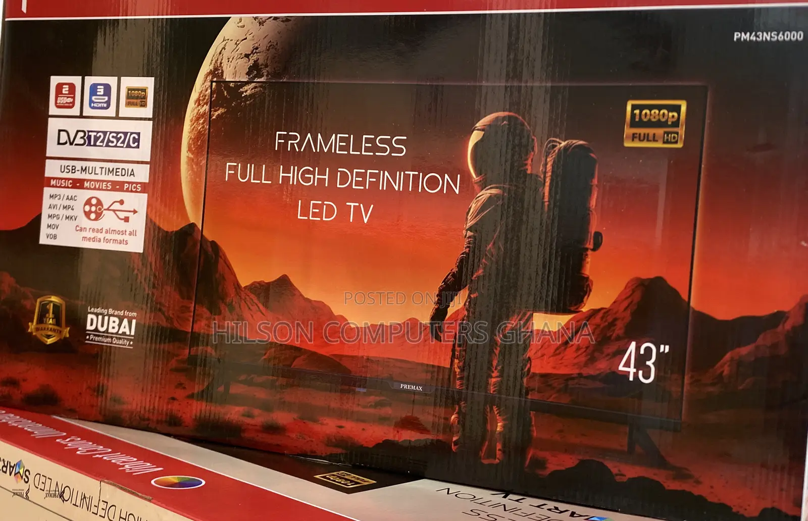 Premax 43′′ Frameless Full Hd Led Digital Tv Pm43ns6000