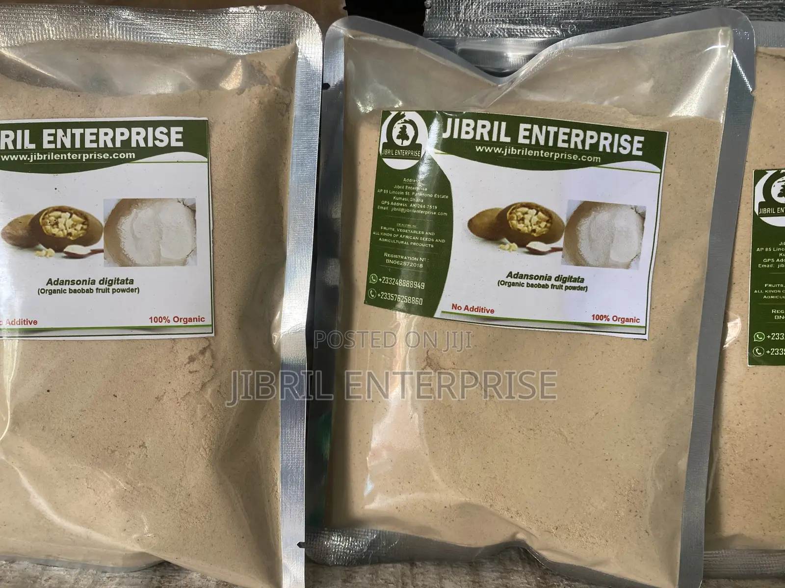 Baobab Fruit Powder, 100% Organic, No Additives, 200g/30gh