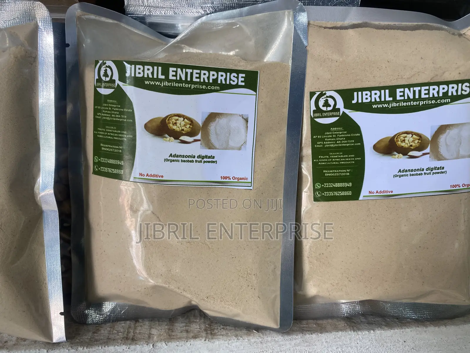 Baobab Fruit Powder, 100% Organic, No Additives, 200g/30gh
