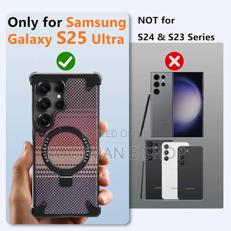 Frameless for Samsung Galaxy S25 Ultra Case, Bezel Less Slim
