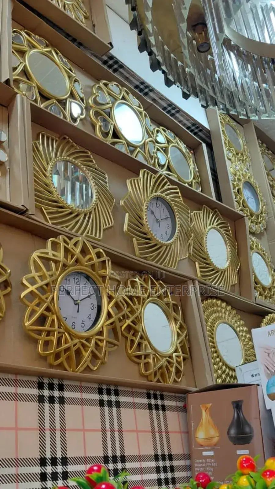 3 in 1 Wall Clocks and Mirror