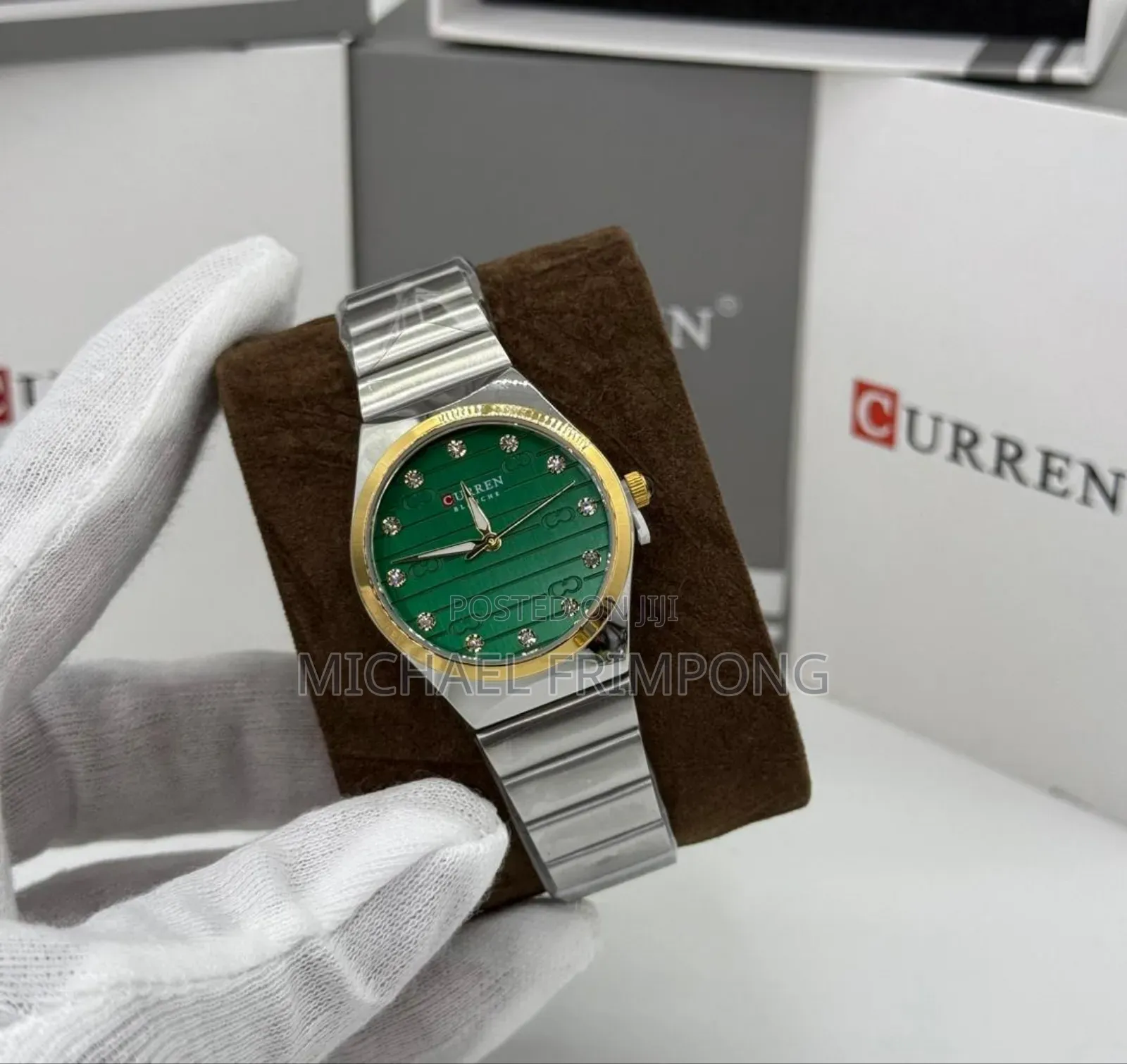 Green Interface Curren Watches for Women