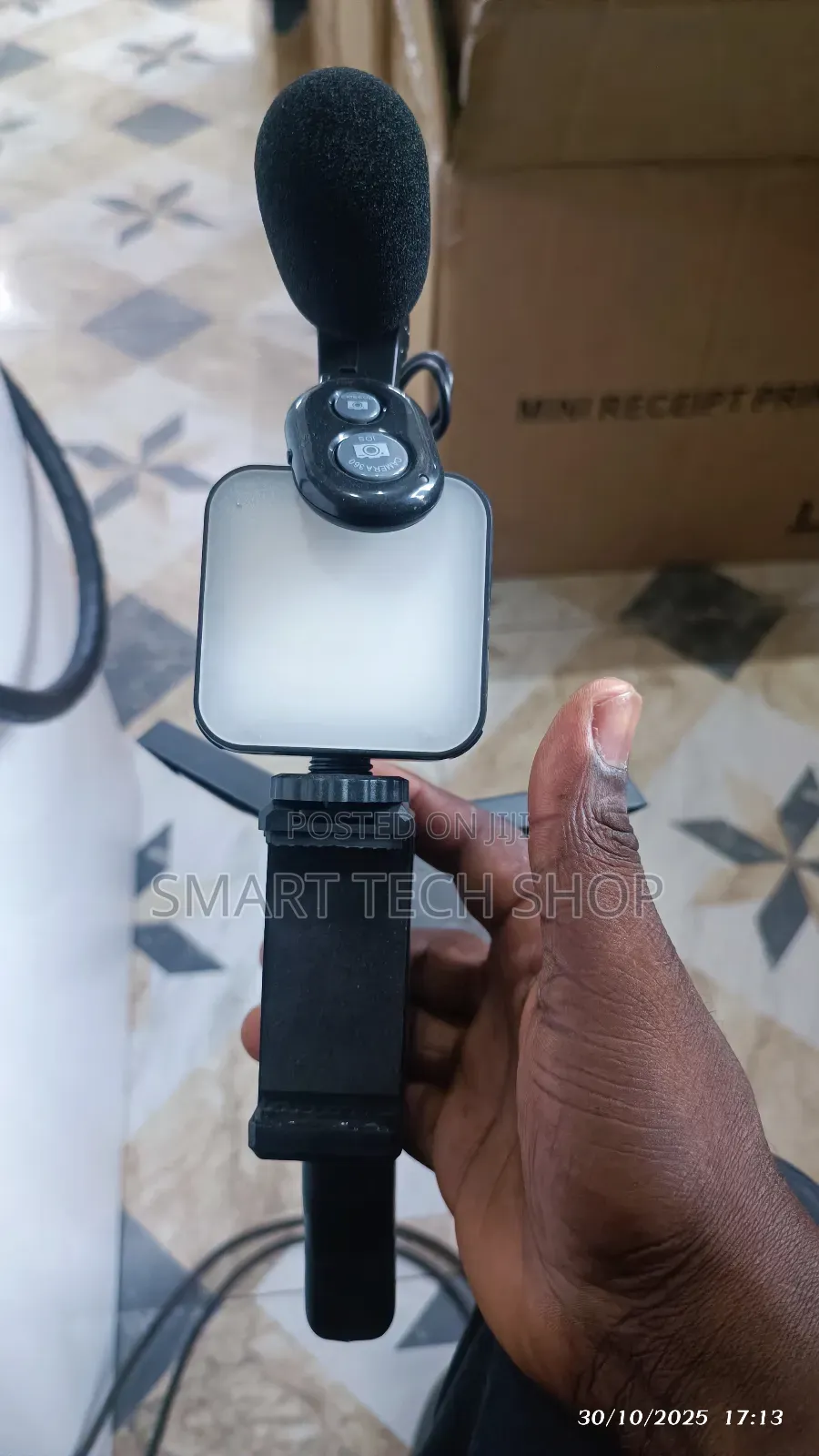 Flexible Ring Light Tripod With Microphone. Selfie Stick And Remote