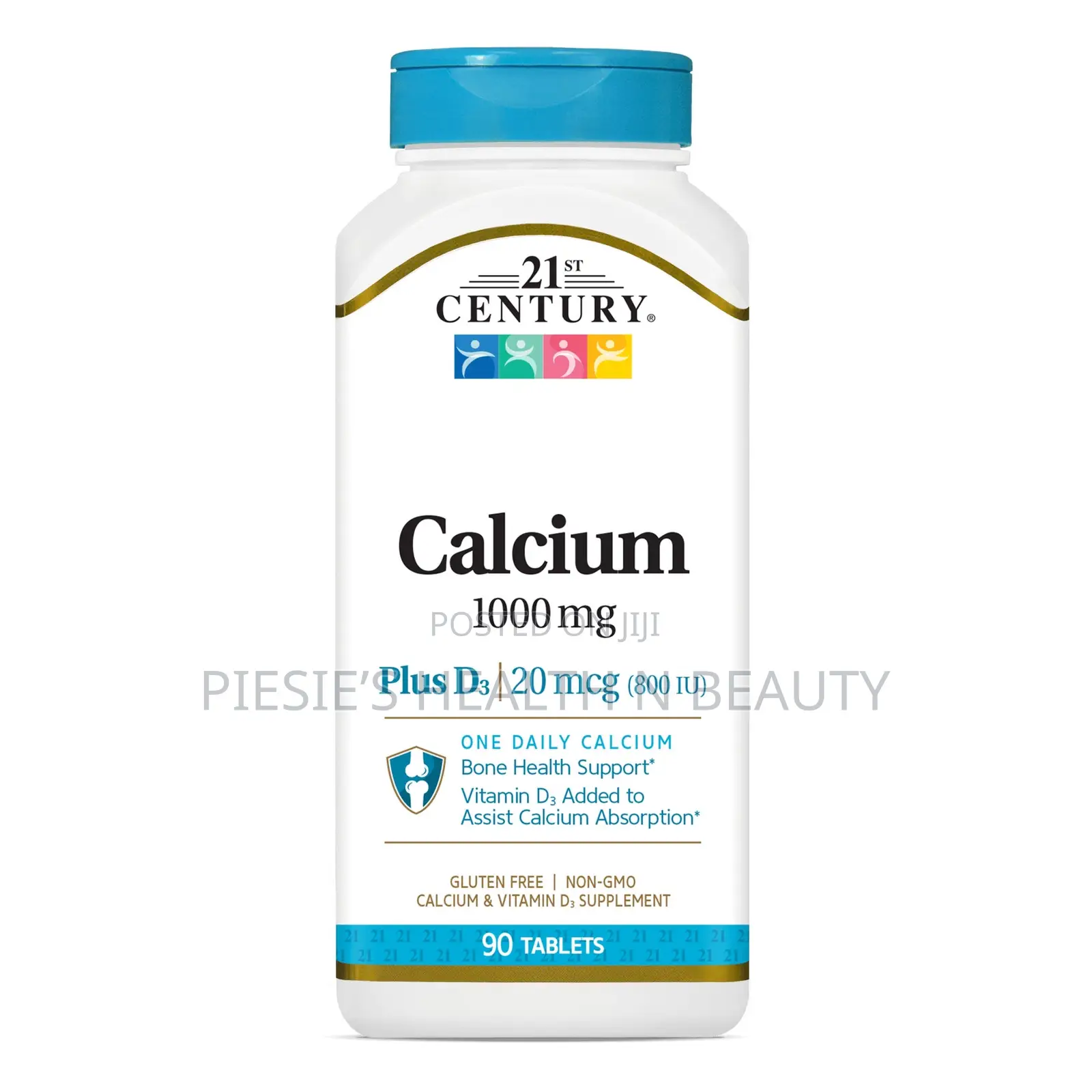 21st Century Calcium +D3 - 1000 Mg - 90 Tablets