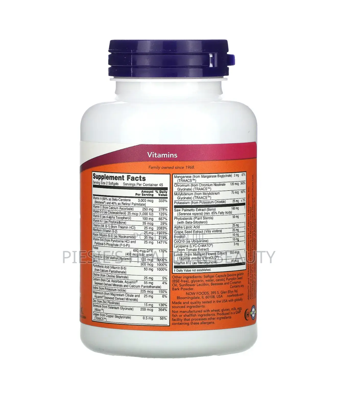 Now Adam Men's Superior Multi Vitamin Softgels, 90 Count