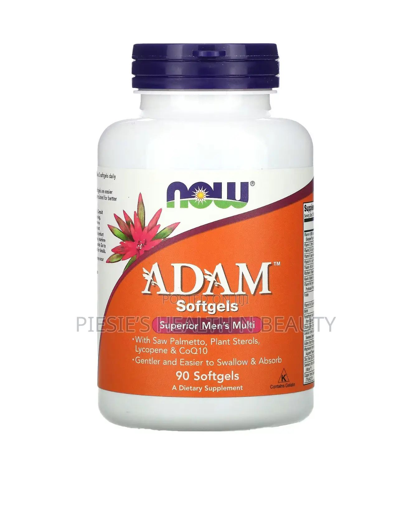 Now Adam Men's Superior Multi Vitamin Softgels, 90 Count
