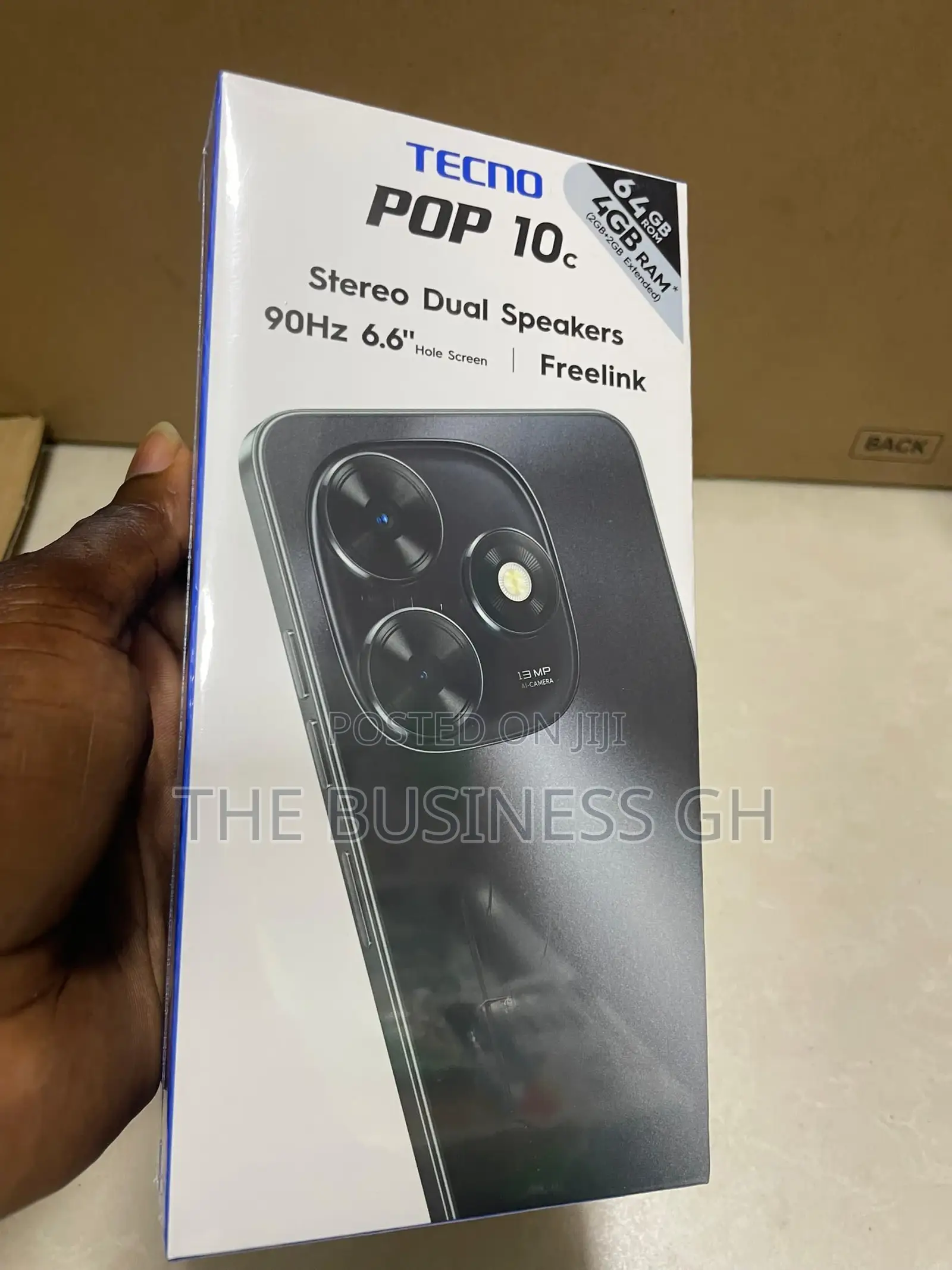 New Tecno Pop 10C 64 GB Black